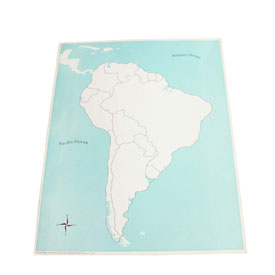 Unlabeled South America Control Map