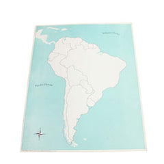 Unlabeled South America Control Map