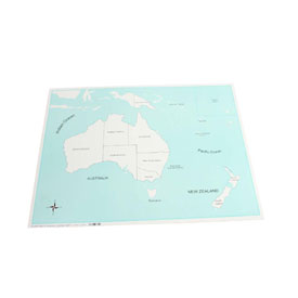 Labeled Australia Control Map