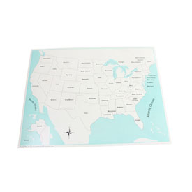 Labeled USA Control Map