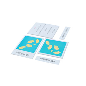 Land and Water Form Cards:Set 1 and Set 2 (Cards Only) hard paper card
