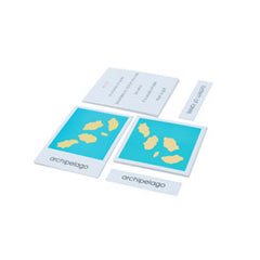Land and Water Form Cards:Set 1 and Set 2 (Cards Only) hard paper card