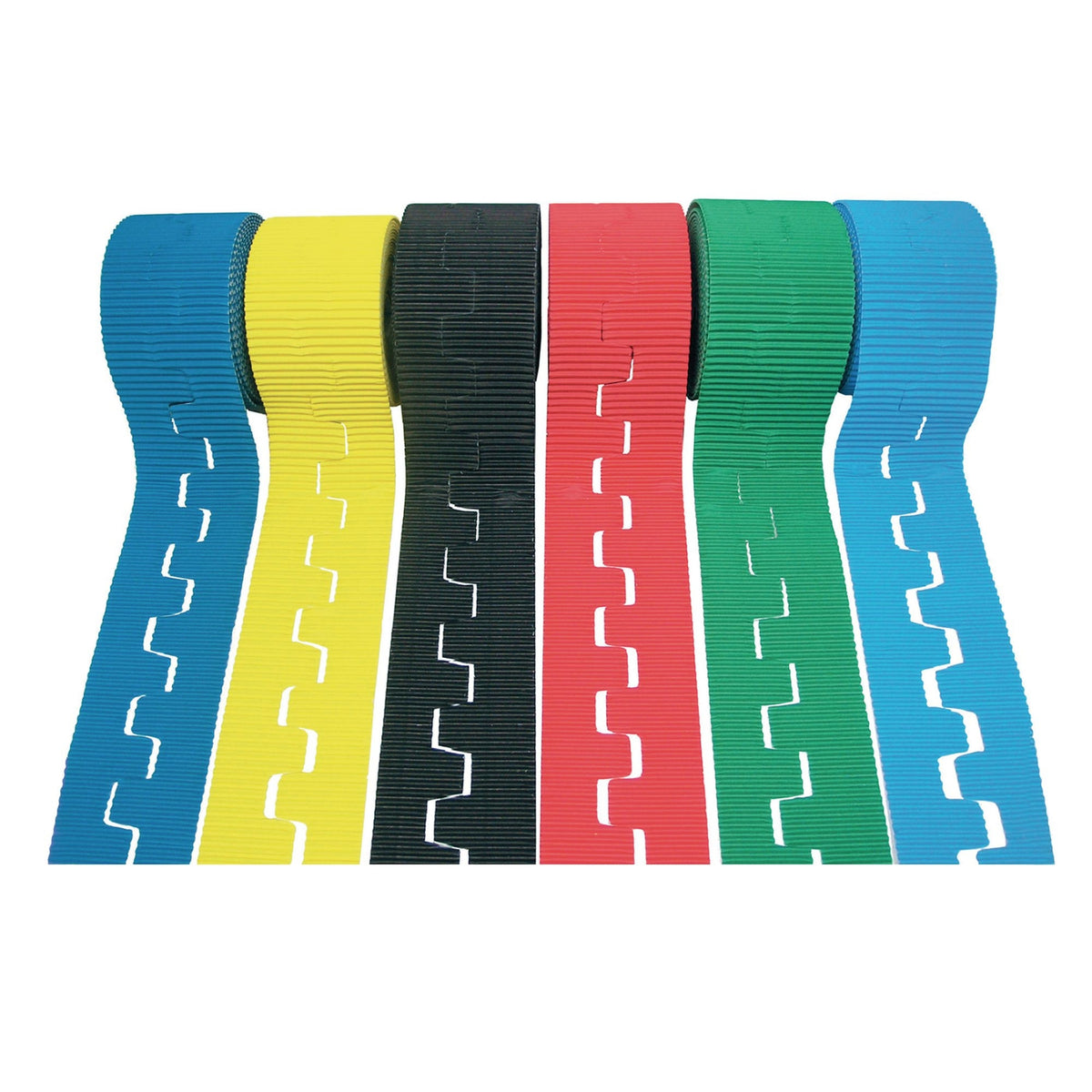 SCO CORRUGATED BORDER ROLL CASTLE 57MMX15M BRILLIANT BLUE 6PCS -Min Qty 1