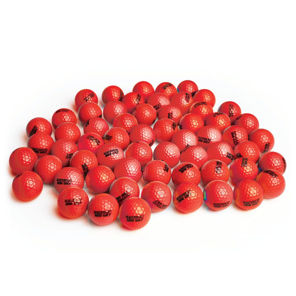 MASTERPLAY MINI GOLF BALL RED, SET OF 50