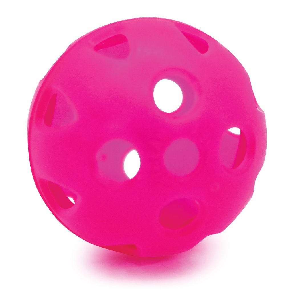 PERFORATED PRACTICE GOLF BALL PINK, DOZEN