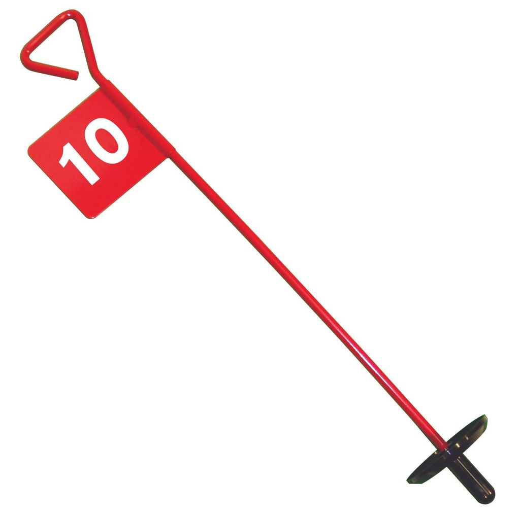 BACK SAVER TYPE METAL GOLF FLAGS NUMBERED 10-18