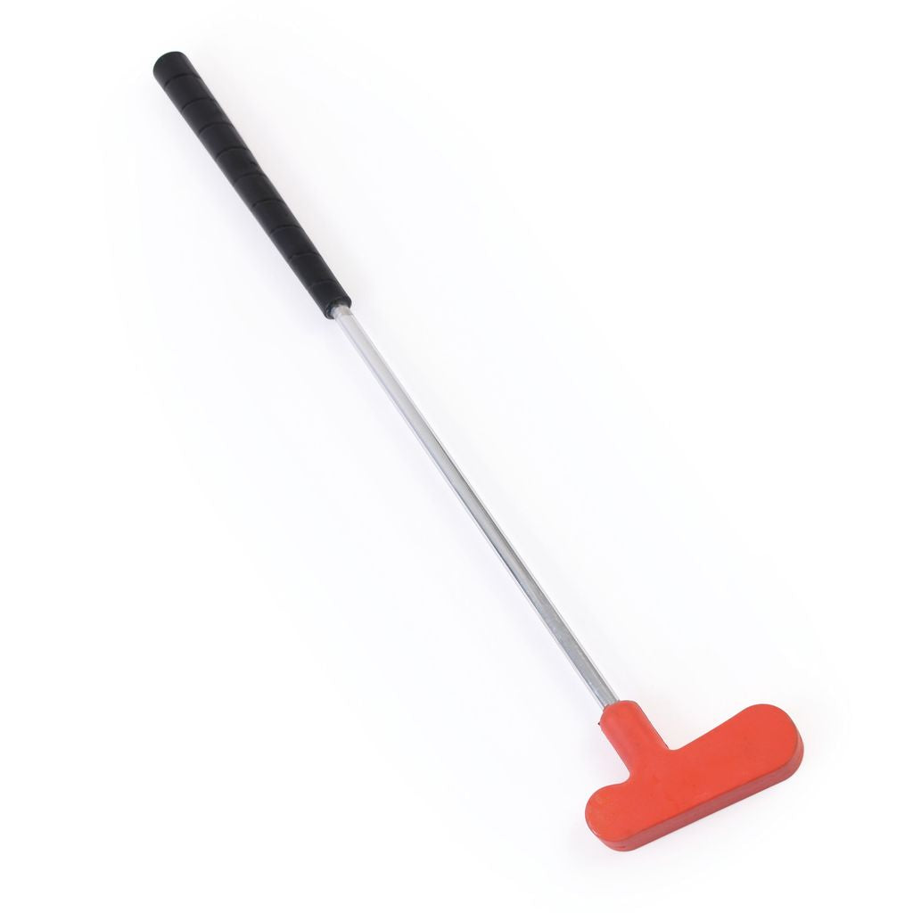 RUBBER HEADED GOLF PUTTER WITH ALUMINIUM SHAFT 25\", RED