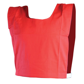 COTTON BIB LARGE, RED
