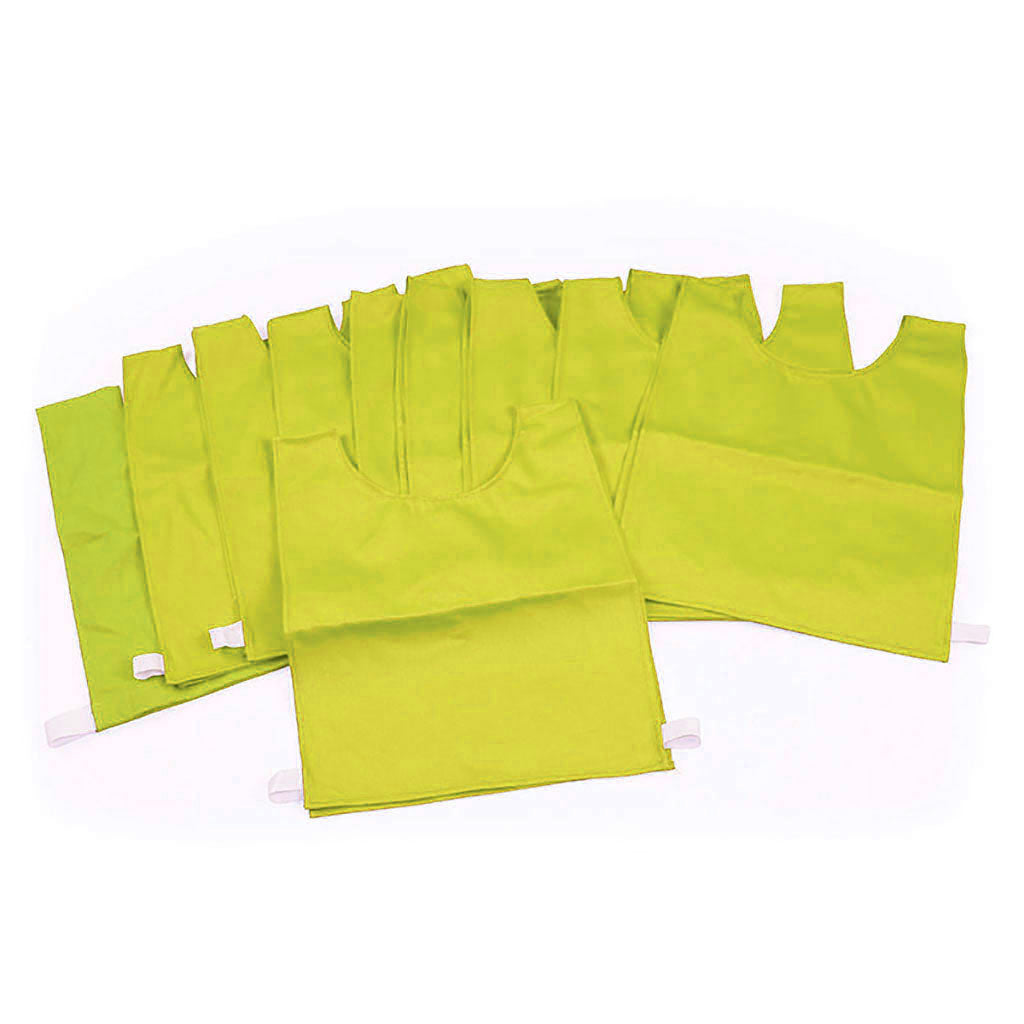 COTTON BIB LARGE, YELLOW, SET OF 10