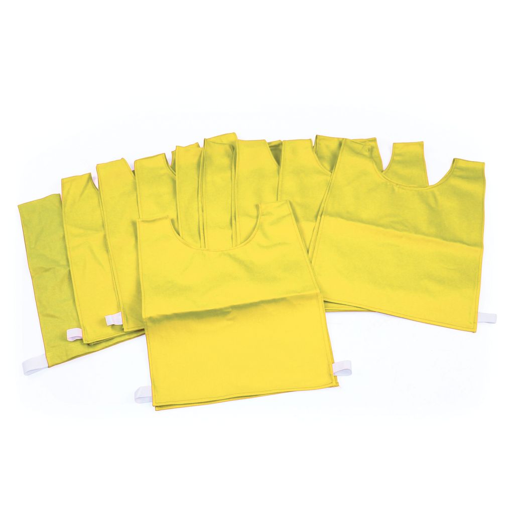 COTTON BIB MEDIUM, YELLOW, SET OF 10