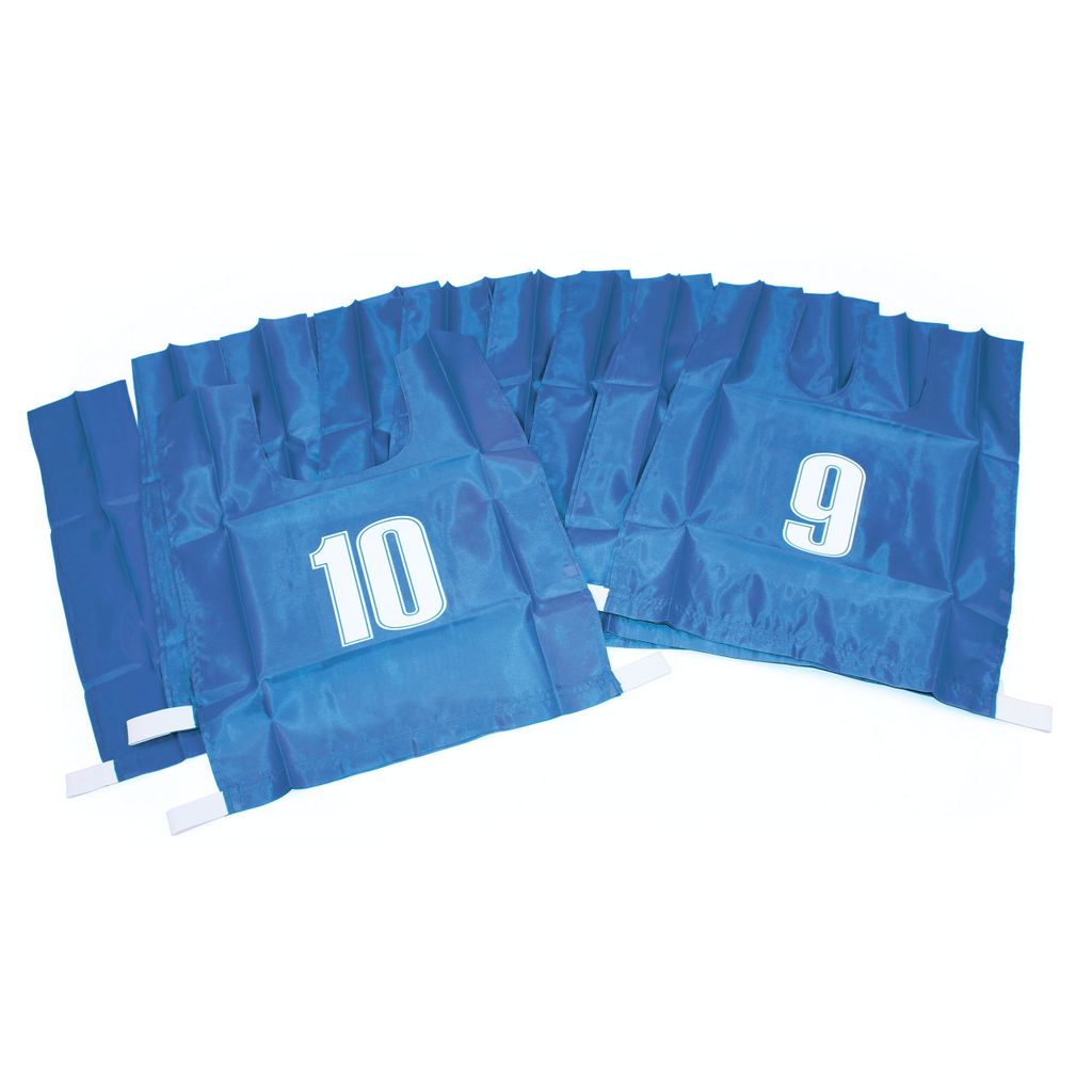 COTTON BIB NUMBERED 1-7 LARGE, BLUE