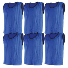 MESH TRAINING BIB LARGE, BLUE, SET OF 6