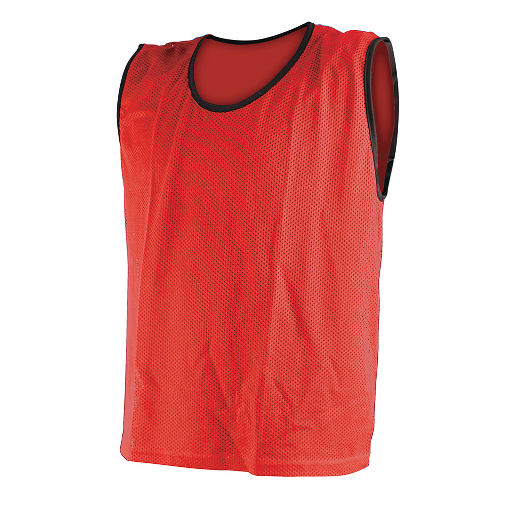 MESH TRAINING BIB LARGE, RED