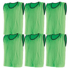MESH TRAINING BIB SMALL, GREEN, SET OF 6