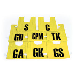 HIGH 5 NETBALL BIB YELLOW, SET OF 8