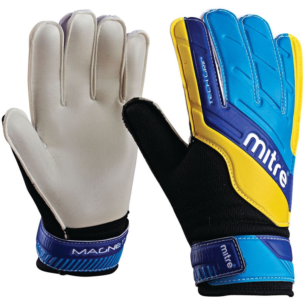 MITRE GOALKEEPER GLOVES SENIOR MEDIUM, SIZE 9