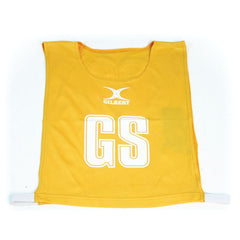 GILBERT NETBALL BIB AMBER, MEDIUM