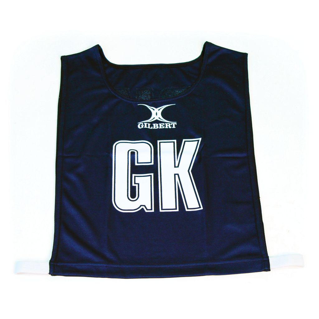 GILBERT NETBALL BIB NAVY BLUE, MEDIUM