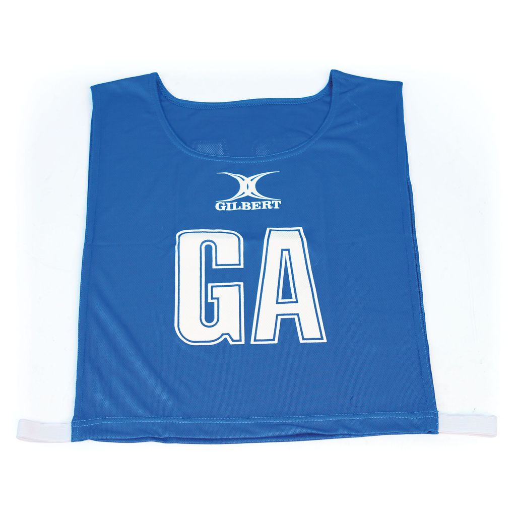 GILBERT NETBALL BIB ROYAL BLUE, LARGE