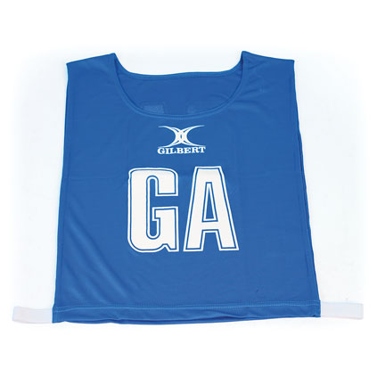 GILBERT NETBALL BIB ROYAL BLUE, MEDIUM