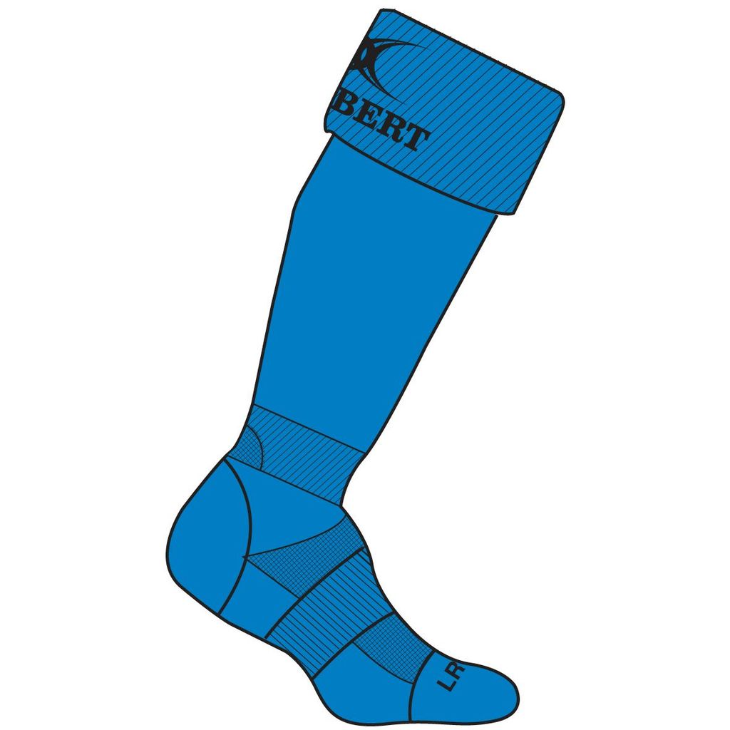 GILBERT KRYTEN II RUGBY SOCKS ROYAL BLUE, JUNIOR 3-6