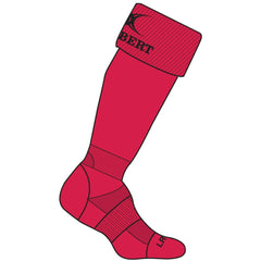 GILBERT KRYTEN II RUGBY SOCKS RED, JUNIOR 3-6