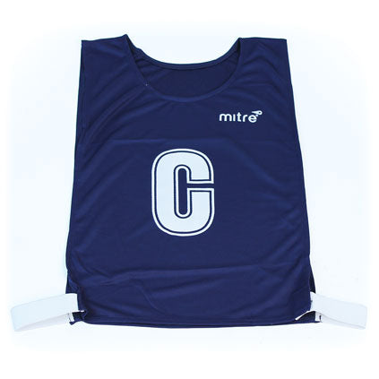 MITRE PRO NETBALL BIB SET NAVY BLUE, MEDIUM, SET OF 7