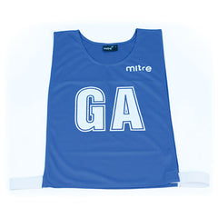 MITRE PRO NETBALL BIB SET ROYAL BLUE, MEDIUM, SET OF 7