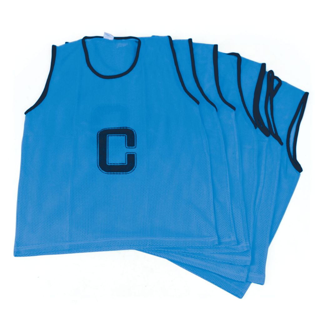 MESH NETBALL BIB SET BLUE, MEDIUM, SET OF 7