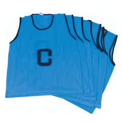 MESH NETBALL BIB SET BLUE, MEDIUM, SET OF 7
