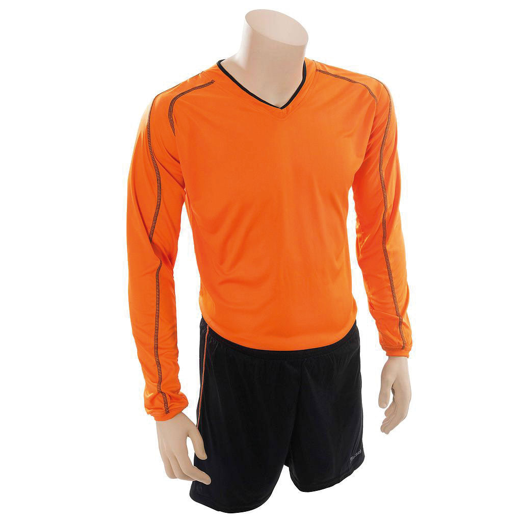 PRECISION MARSEILLE SHIRT & SHORT SET TANGERINE/BLACK, 38-40INCH