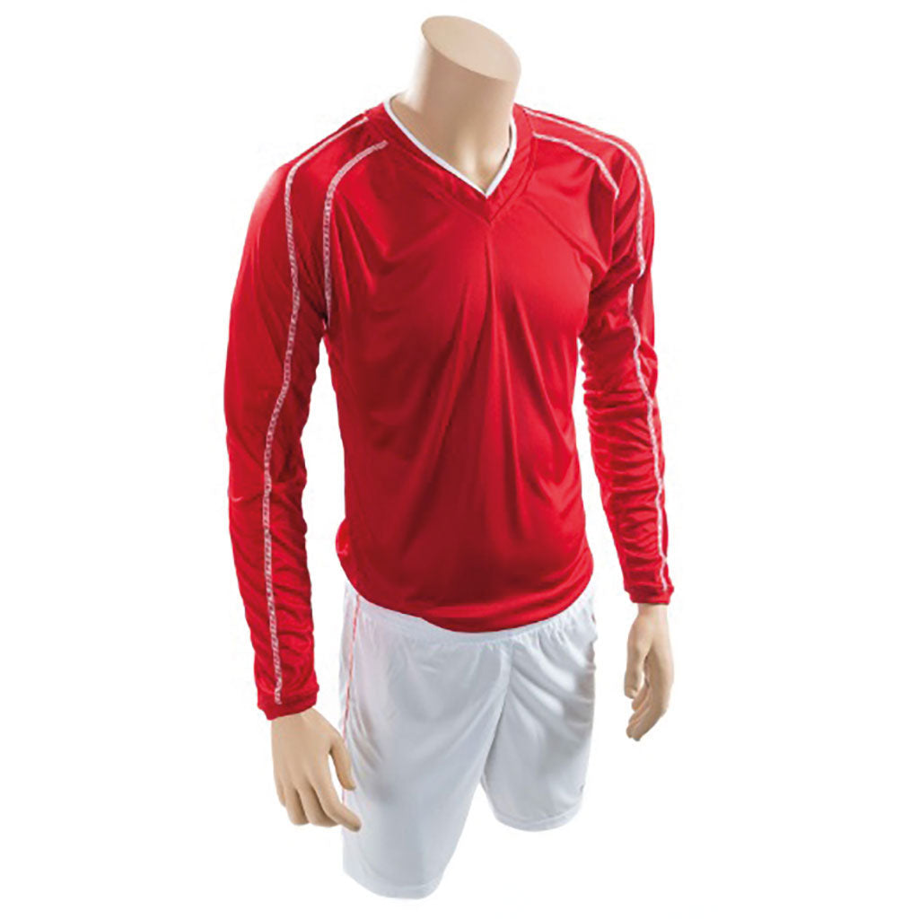 PRECISION MARSEILLE SHIRT & SHORT SET RED/WHITE, 30-32INCH