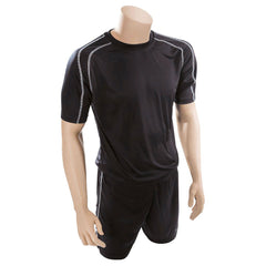 PRECISION LYON TRAINING SHIRT & SHORT SET BLACK/WHITE, 46-48INCH