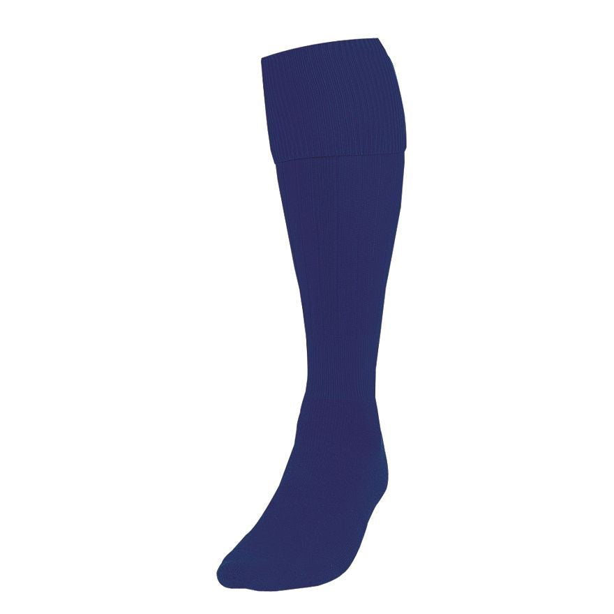 PRECISION PLAIN FOOTBALL SOCKS NAVY BLUE, JUNIOR SIZE 08-11