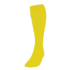 PRECISION PLAIN FOOTBALL SOCKS YELLOW, JUNIOR SIZE 08-11