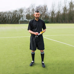 PRECISION REFEREE SHORTS BLACK/WHITE, 30-32INCH