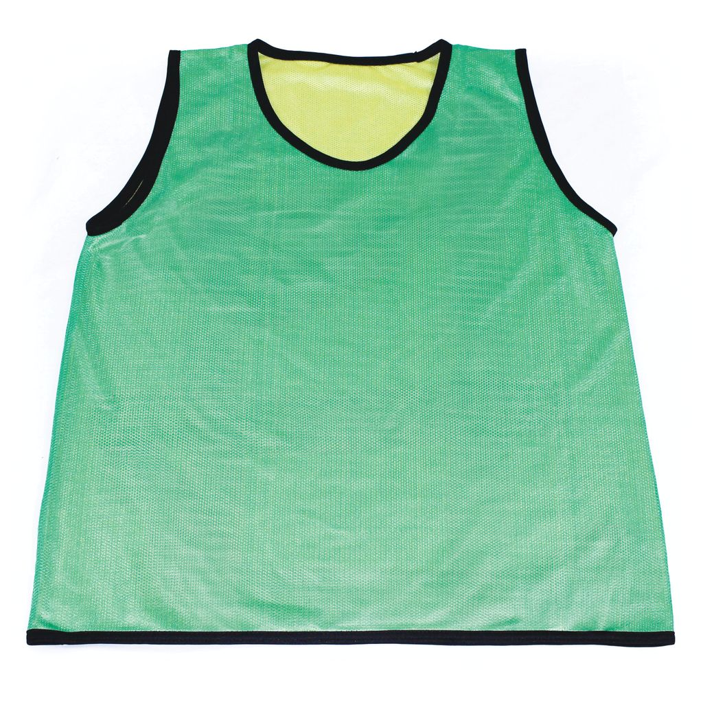 REVERSIBLE BIB  LARGE, GREEN/YELLOW