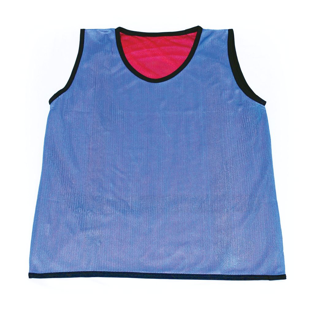 REVERSIBLE BIB  SMALL, BLUE/RED
