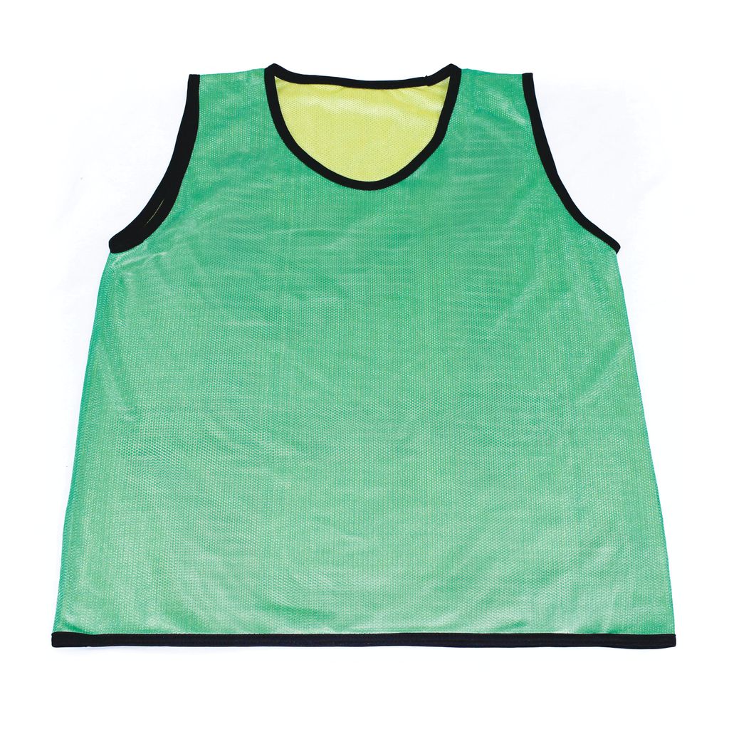 REVERSIBLE BIB  SMALL, GREEN/YELLOW