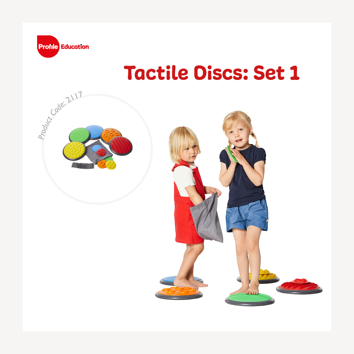 Profile, TACTILE DISCS - SET 1 - 5 LARGE/5 SM