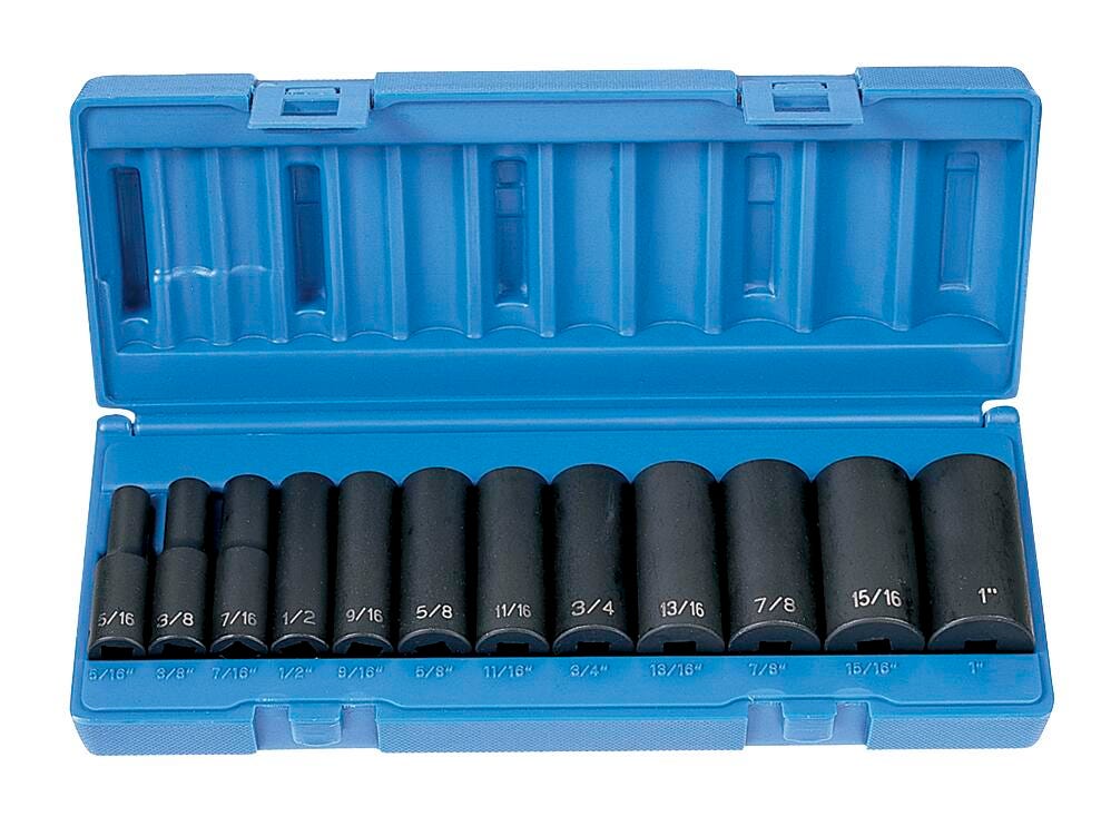 SOCKET SET 3/8IN 12PC DEEP FRACTIONAL GP1213D