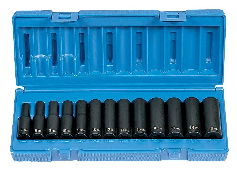 SOCKET SET 3/8IN 13PC DEEP METRIC GP1213MD