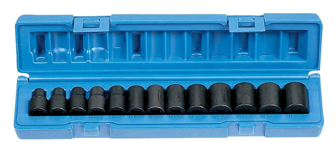 SOCKET SET 3/8IN 13PC STD METRIC GP1213M