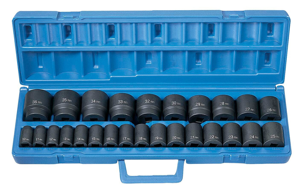 SOCKET SET 1/2IN 26PC STD METRIC MASTER GP1326M