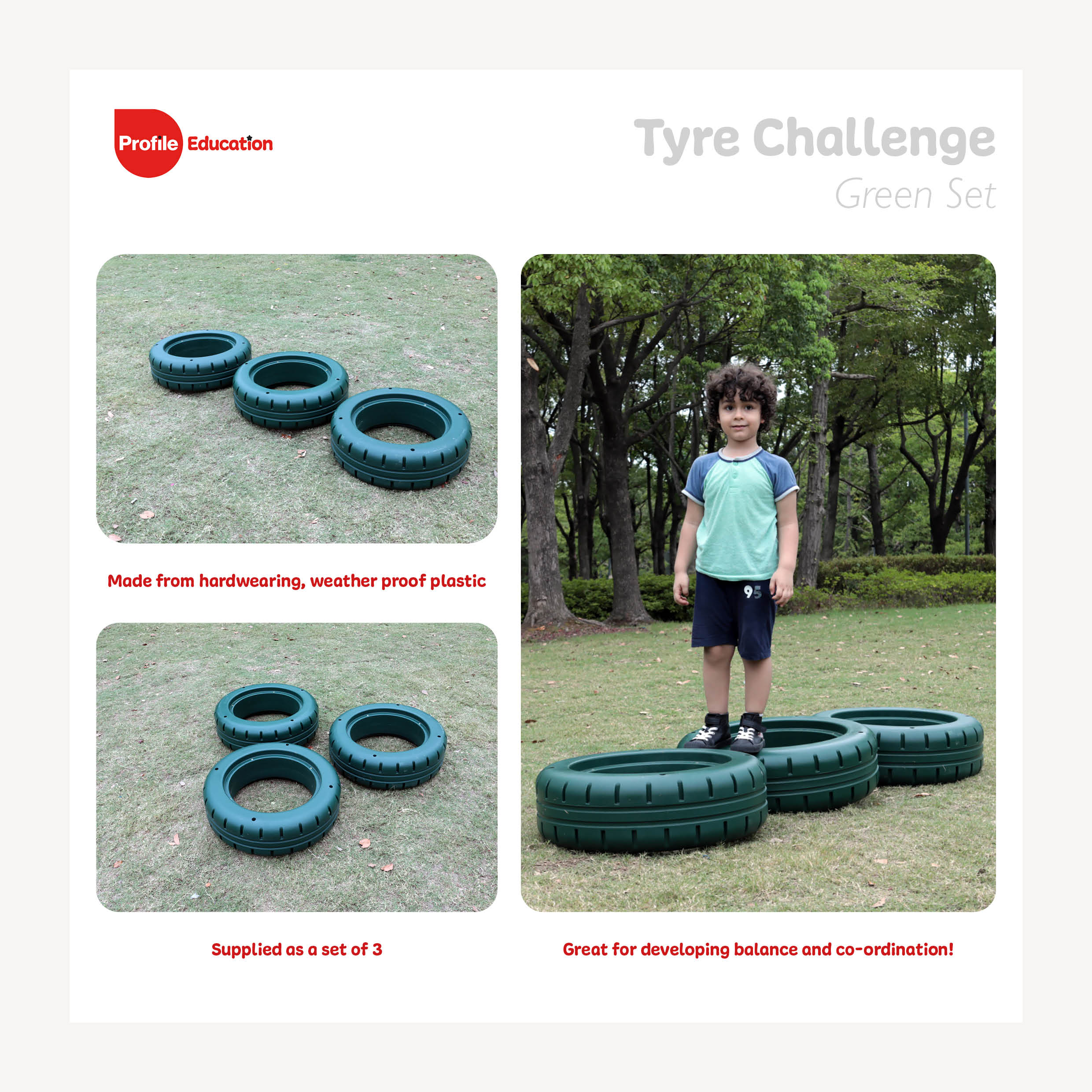 Profile, Tyre Challenge Green Set (640 x 200)