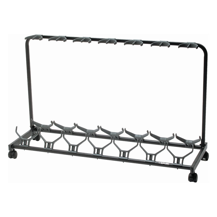 Quiklok universal guitar rack with castors - 7 guitars