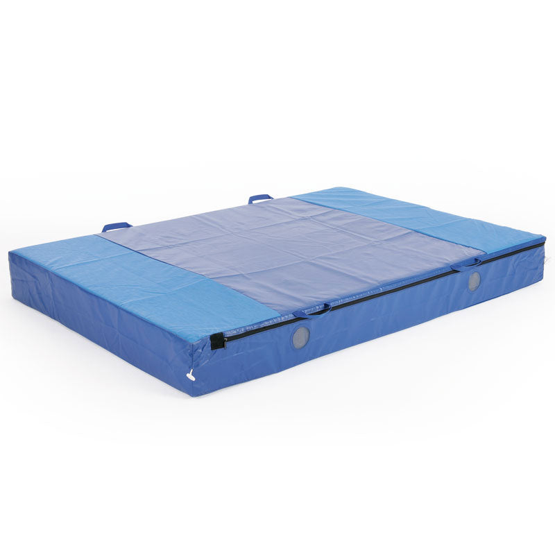 SAFETY MATTRESS 1.83 X 1.22M X 200MM, FR MATTRESS, BLUE