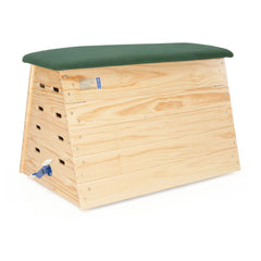 VAULTING BOX 5 SECTIONS, 1020MM C/W CASTORS, CANVAS TOP