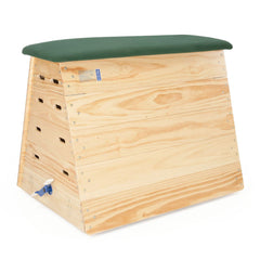 VAULTING BOX 5 SECTIONS, 1270MM C/W CASTORS, CANVAS TOP