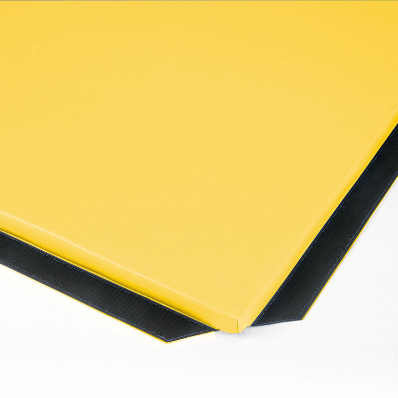 PANELITE GYM MAT 2.00M X 1.00M X 40MM,C/W VELCRO, YELLOW, SET OF 10